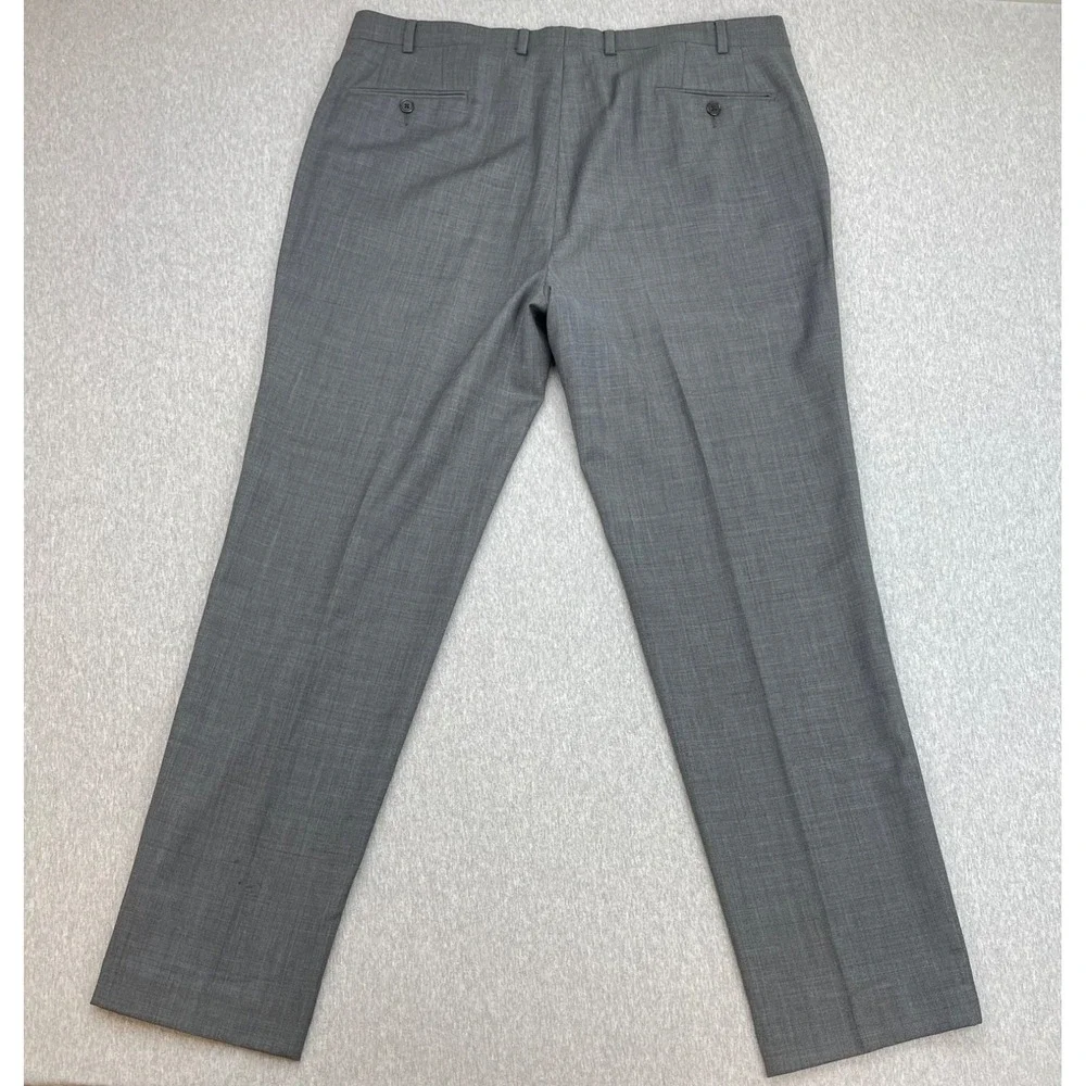 Lauren Ralph Lauren Suit Mens 48L Gray Wool Blend Stretch Pants 38x32- 2 Pcs